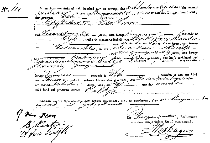 18441028 geb akte 41 Eeltje dv G v Veen - E Bax